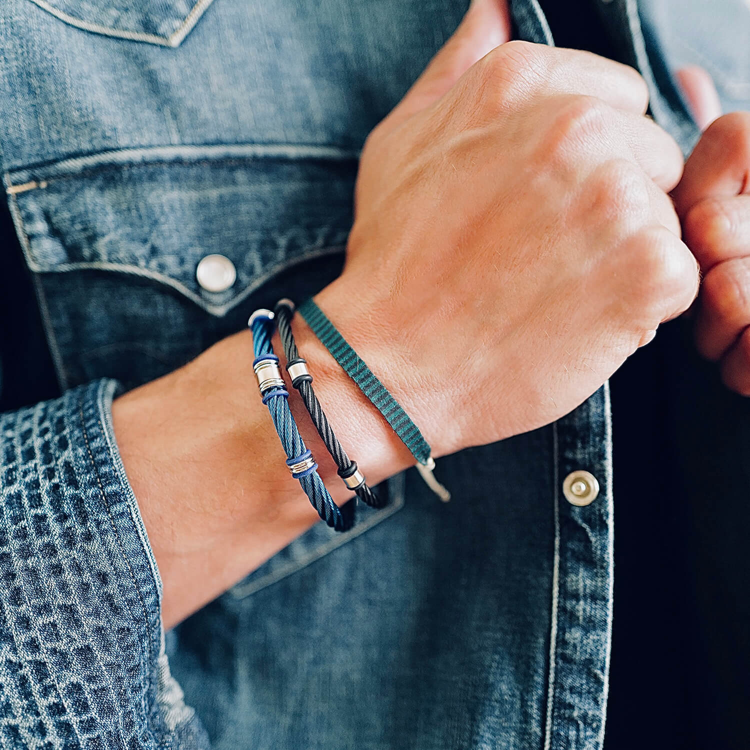 ブラック_ローズゴールド&ブラックラバー