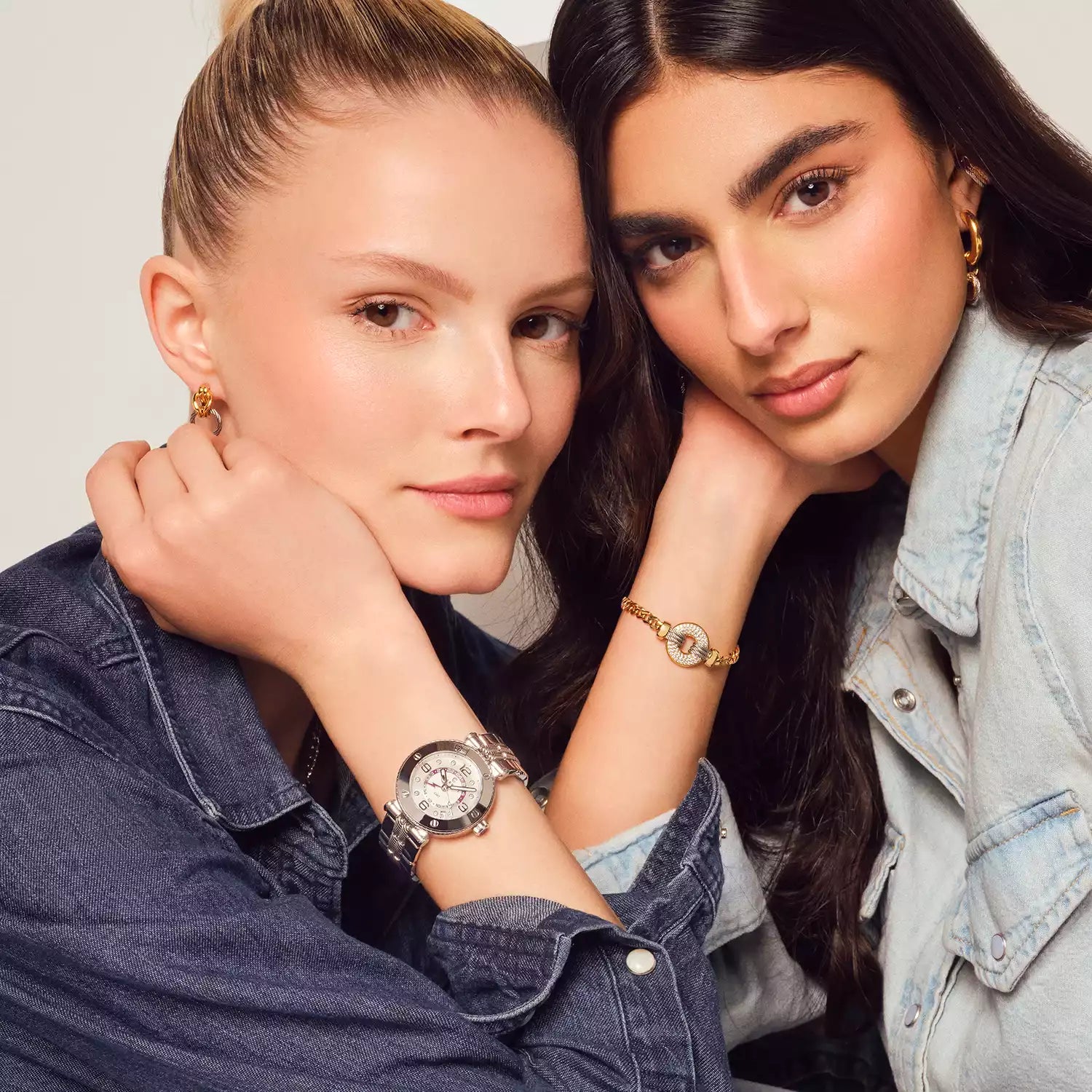 イエローゴールド_ジルコニア付きスティール