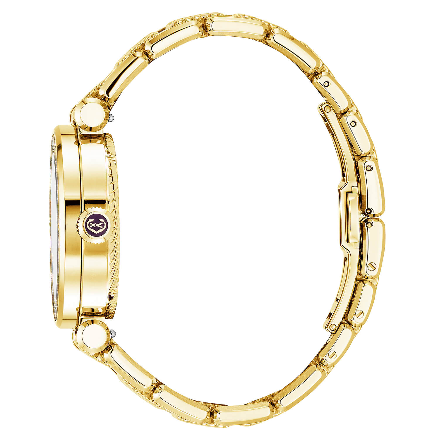 NAVIGATOR CRUISE36MM、クォーツキャリバー、マザーオブパール製ダイアル、30個のダイヤモンドベゼル、イエローゴールド製スティールPVDインターチェンジャーブレスレット -Charriol ジュネーブ - 時計