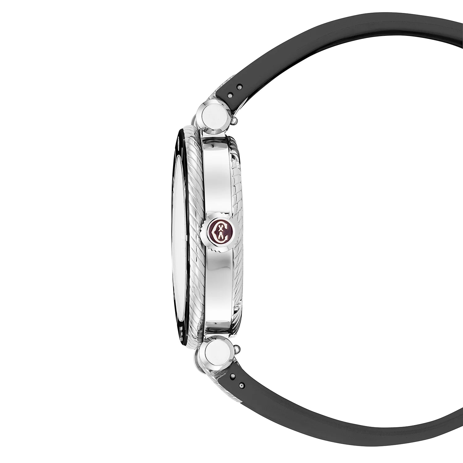 NAVIGATOR SURF、36MM、オートマティックキャリバー、プルーンの文字盤、ブラックのベゼル、ブラックのラバー製インターチェンジャー付きブレスレット -Charriol - 時計