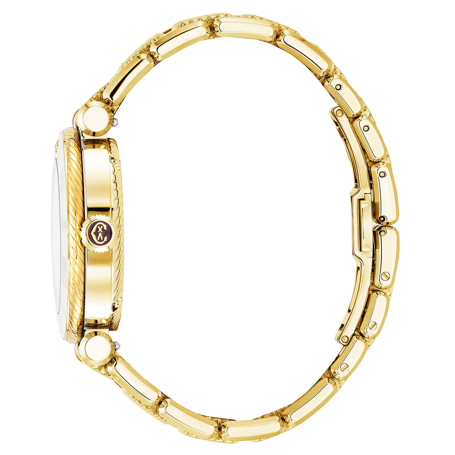 NAVIGATOR サーフ、36MM、オートマティックキャリバー、ホワイトダイアル、ホワイトベゼル、イエローゴールドPVDインターチェンジャーブレスレット -Charriol ジュネーブ - 時計