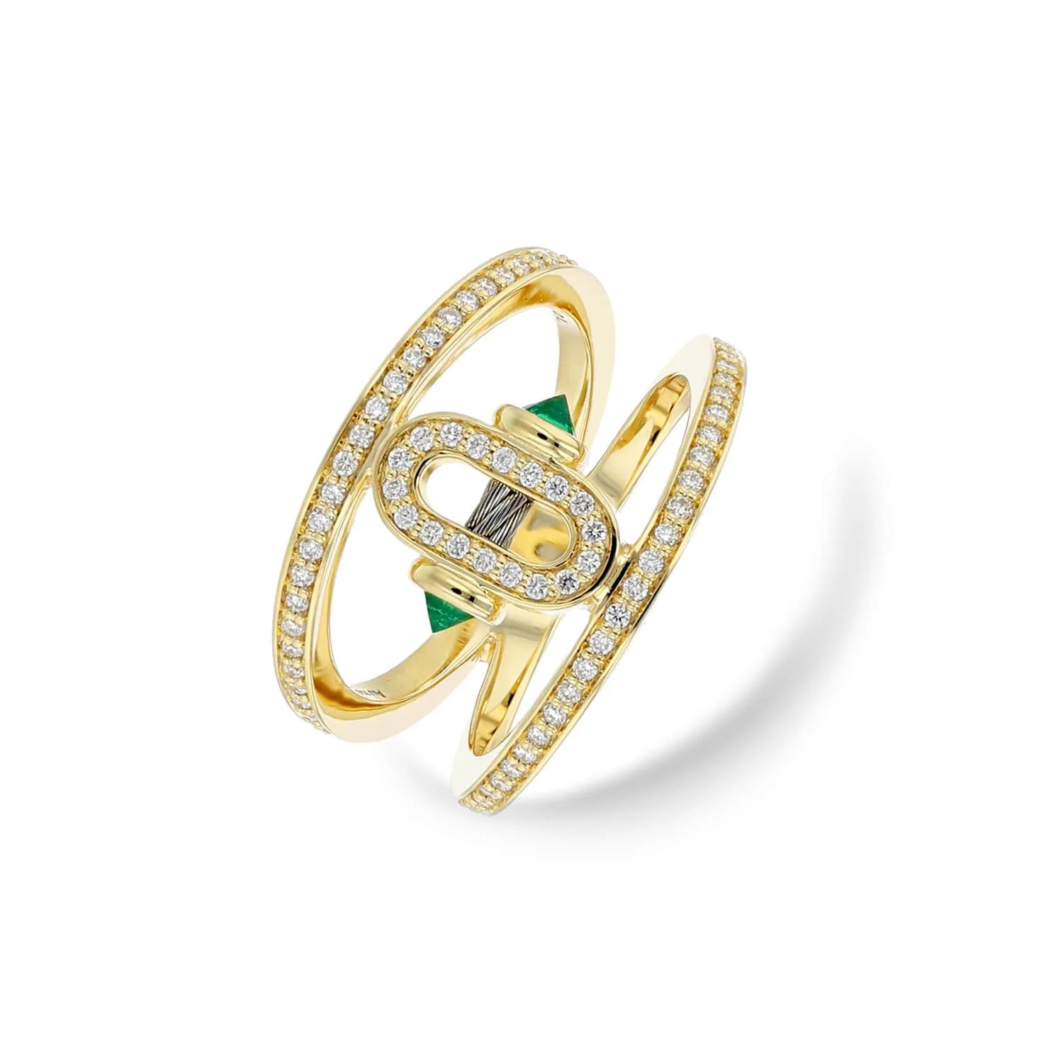 Steel_Gold 18KT with 70 Diamonds 0.35ct