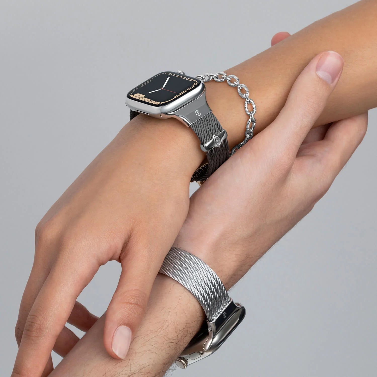 手首16cm スチールデコール付きブラック