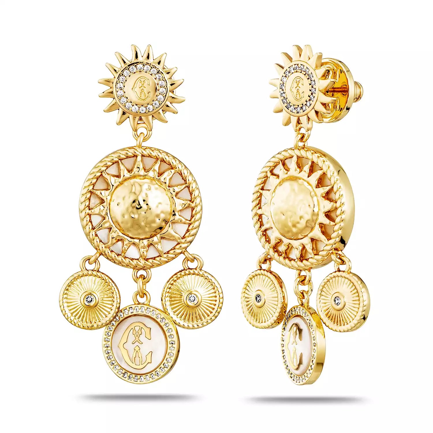 イエローゴールド_2マザーオブパールコインと太陽