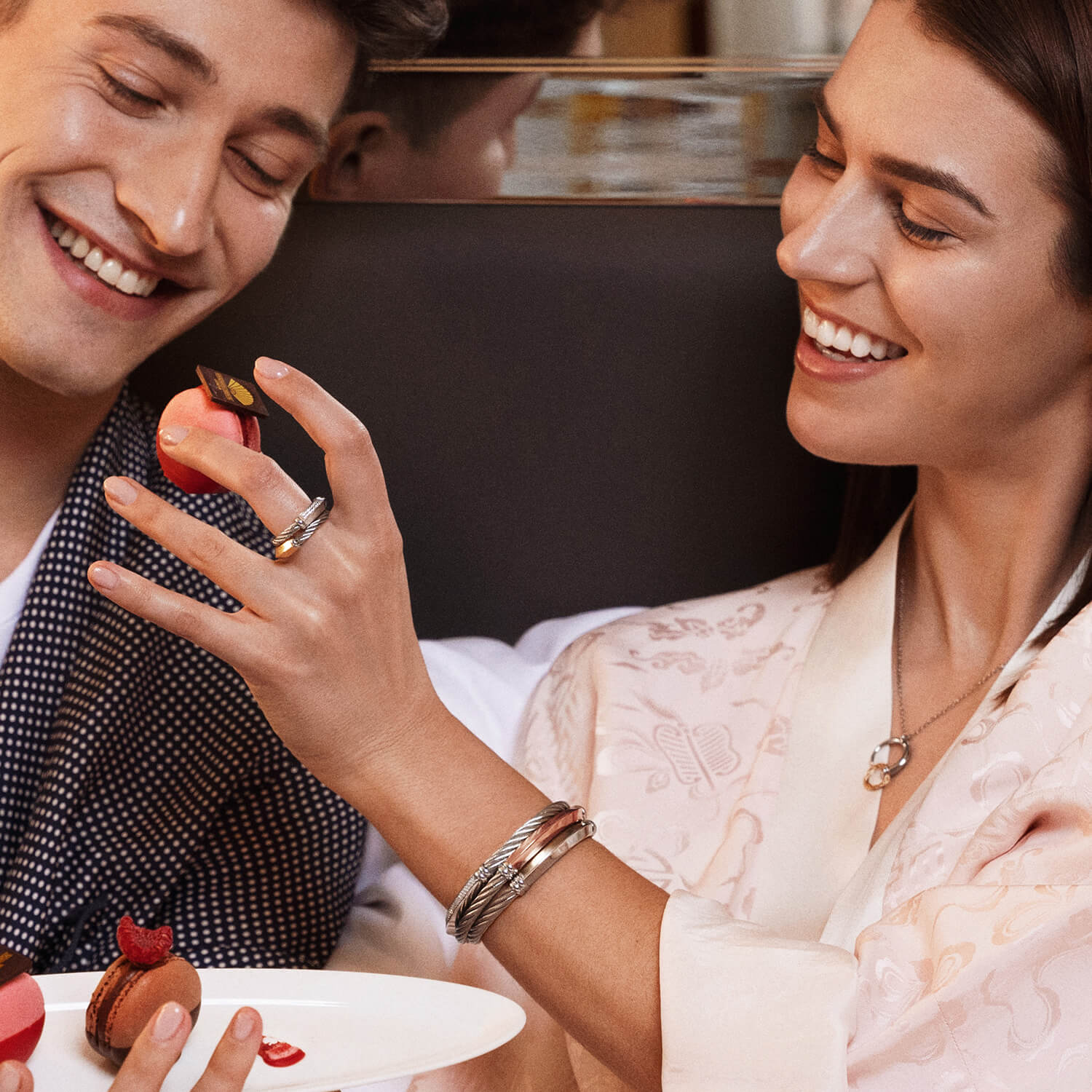 スティール_ローズゴールド