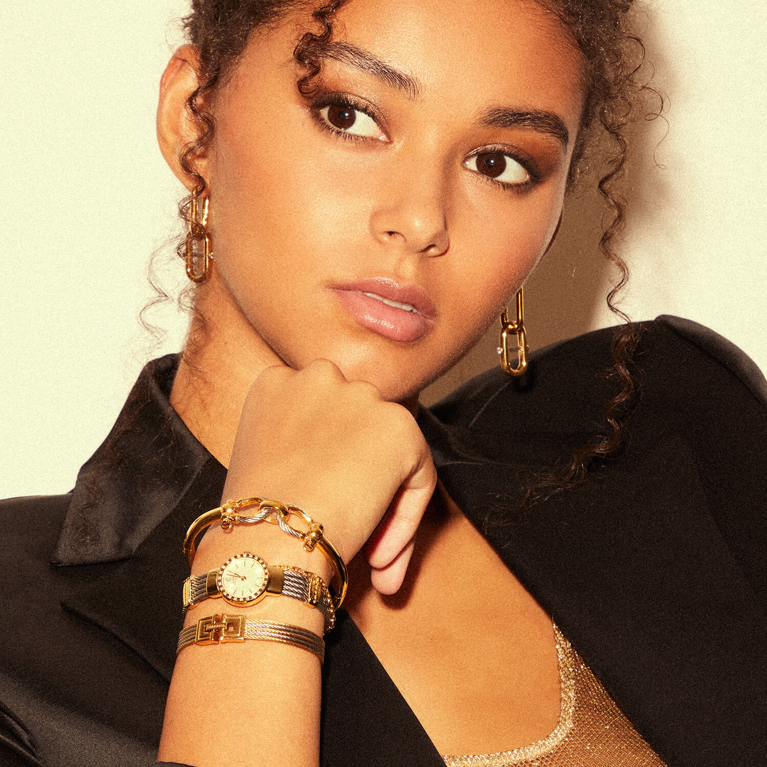 イエローゴールド＆スティール_イエローゴールド