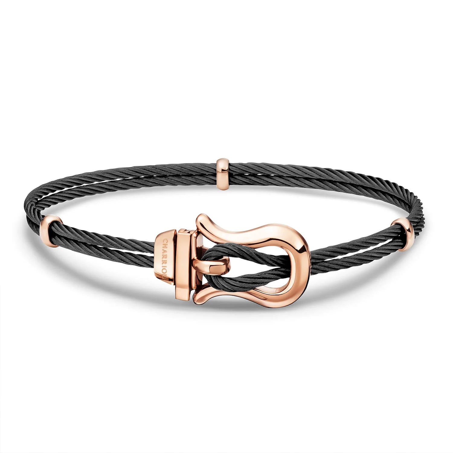 ブラック2mm_ローズゴールド