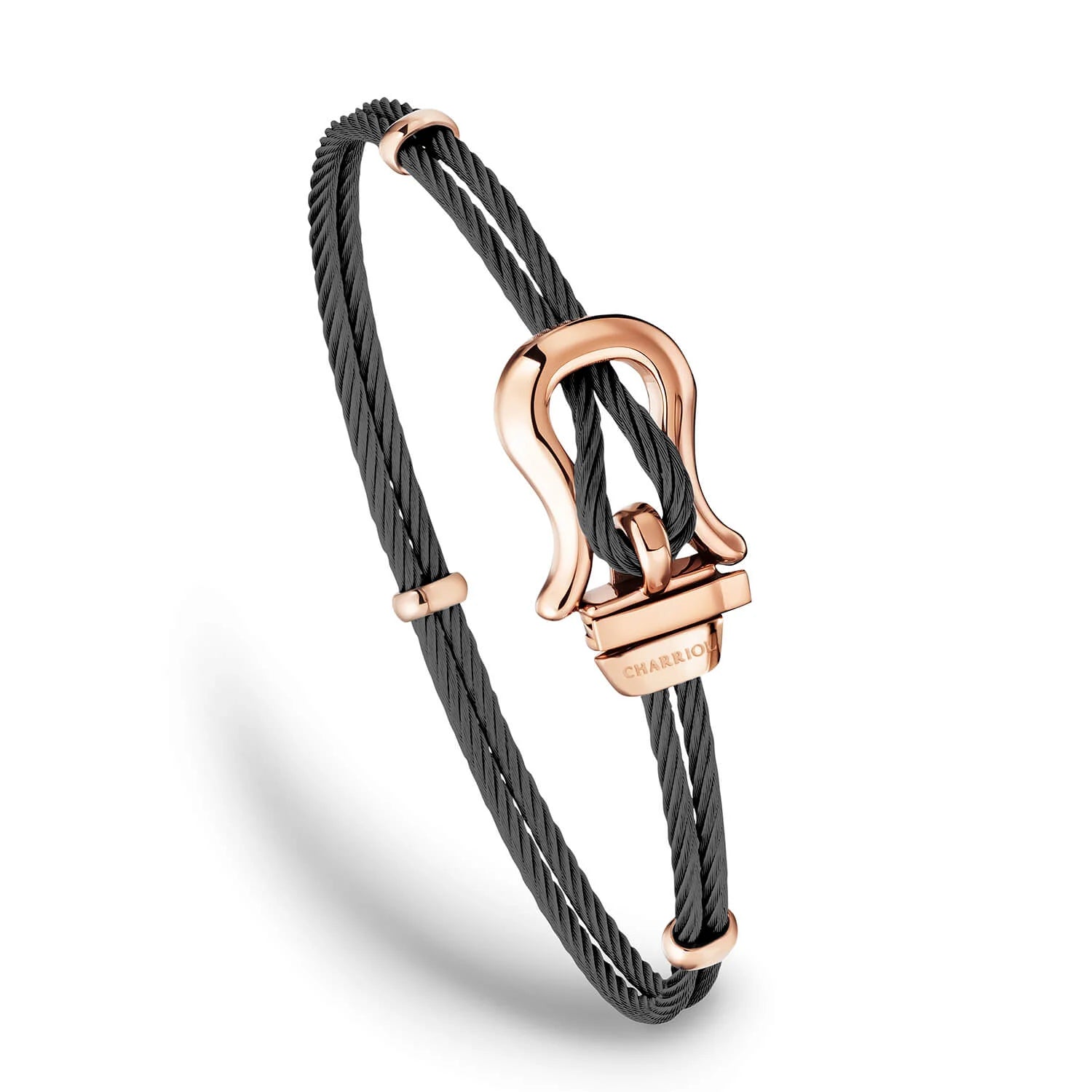 ブラック2mm_ローズゴールド