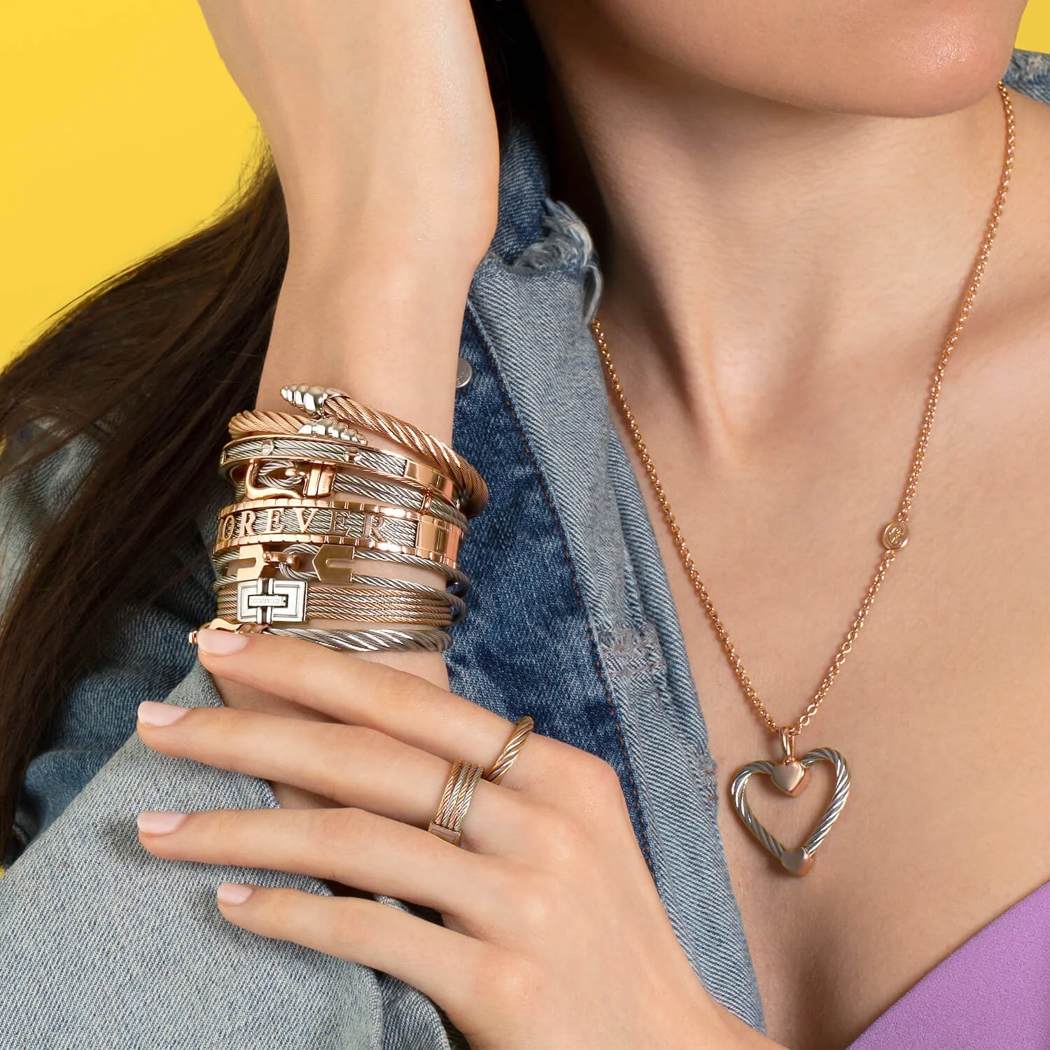 スチール2mm_ローズゴールド