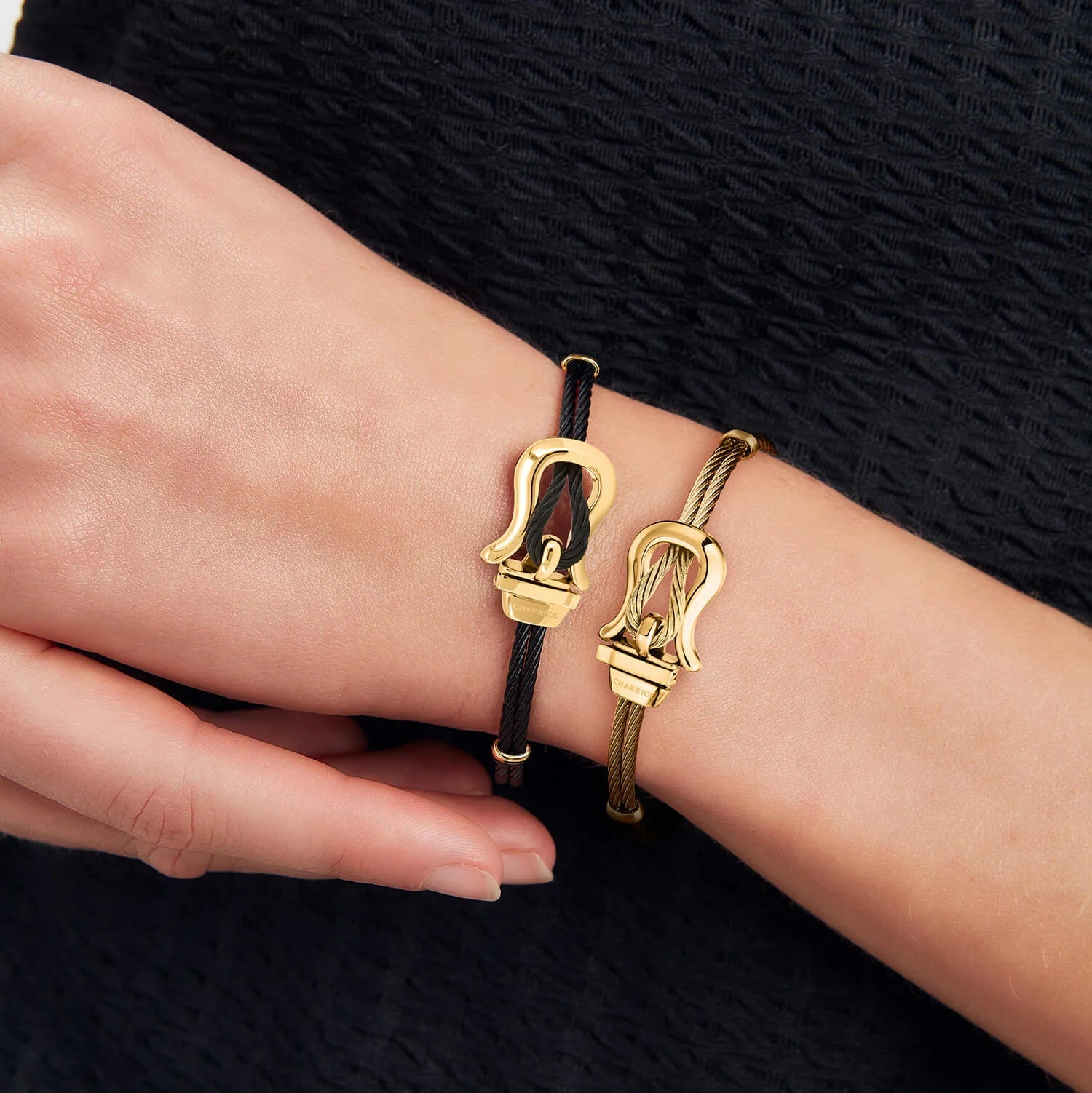 ブラック2mm_イエローゴールド