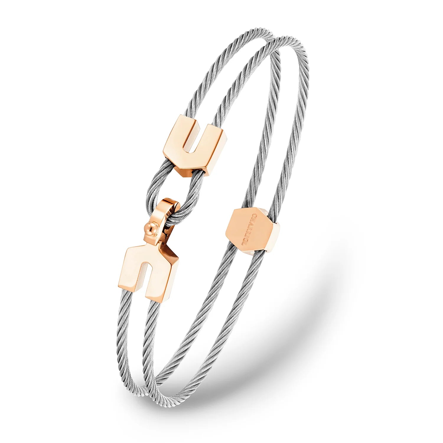 スティール_ローズゴールド