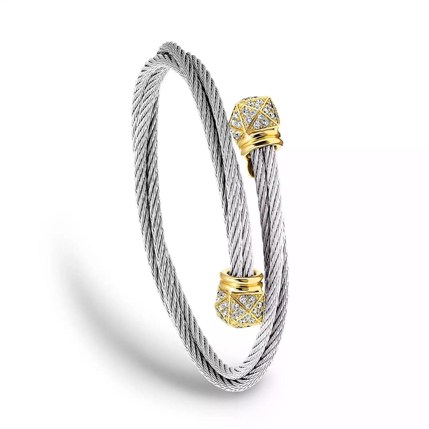 スティール_ゴールド 18KT ダイヤモンド120個 1.60ct