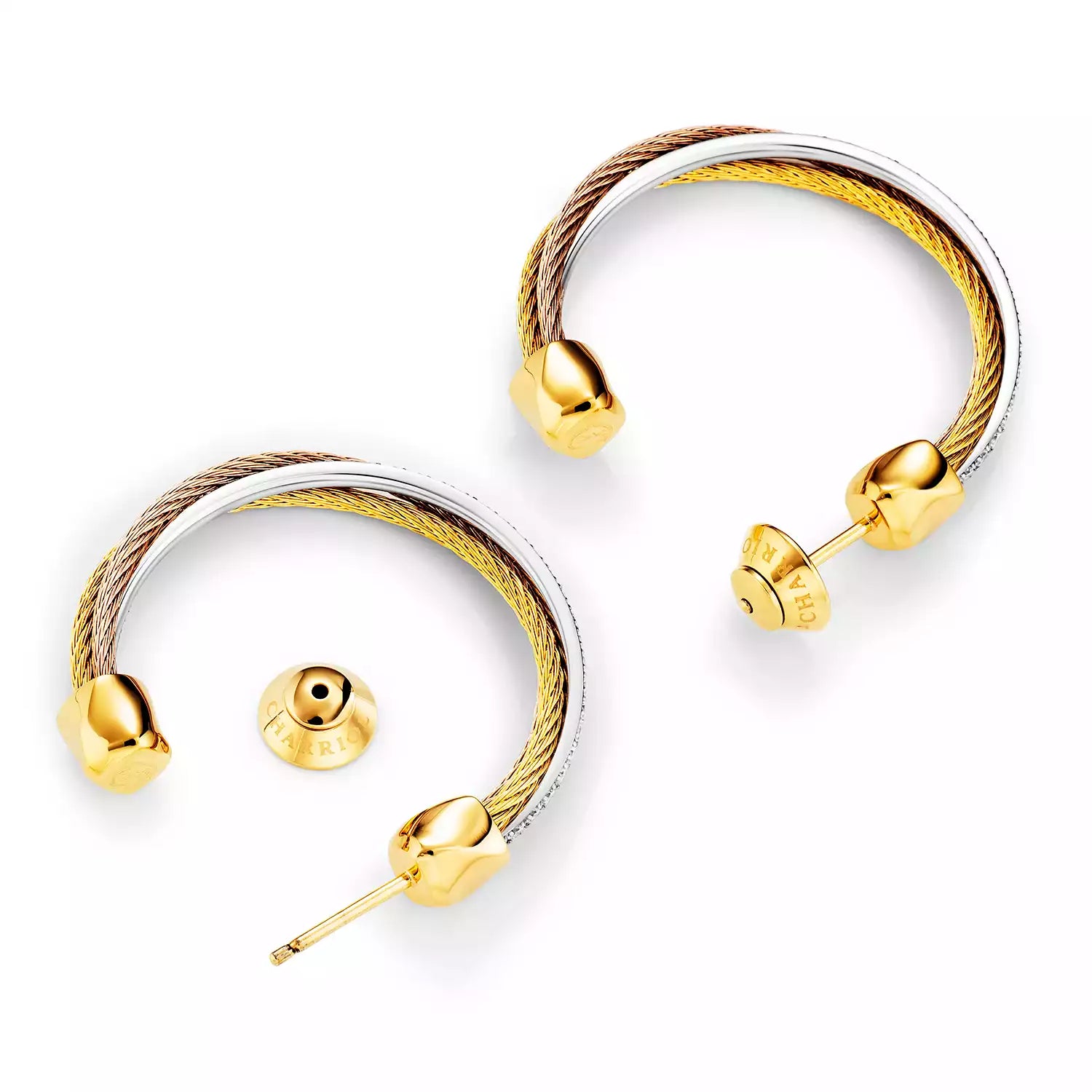 イエローゴールド_スチール、イエローゴールド、ローズゴールド