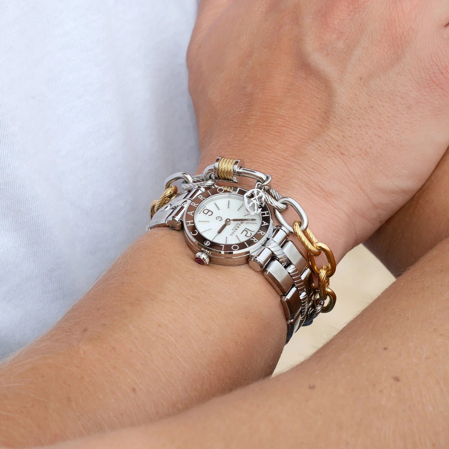 Forever Lock Bracelet Bicolor - ©2025 Philippe Charriol International Ltd. -  