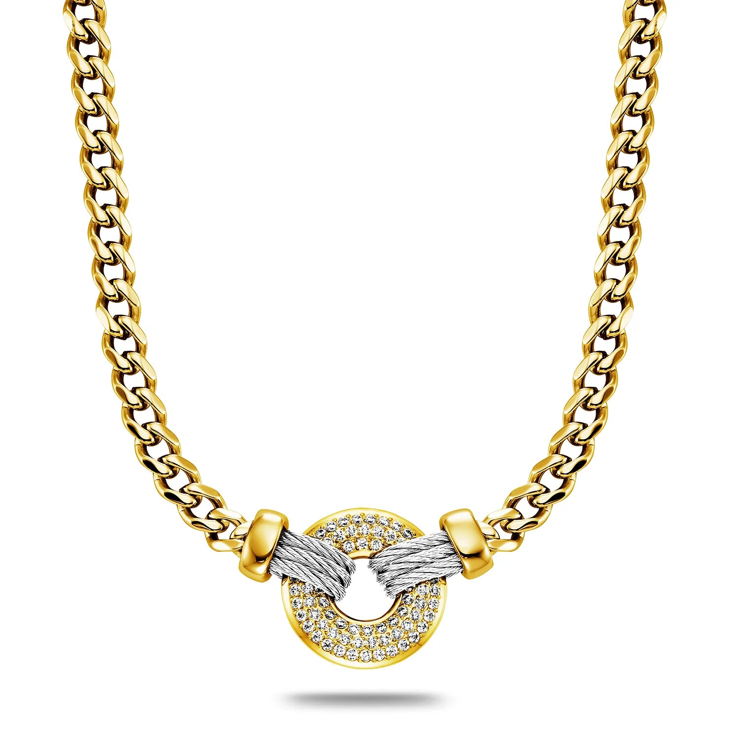 スティール_73ジルコニアペンダント