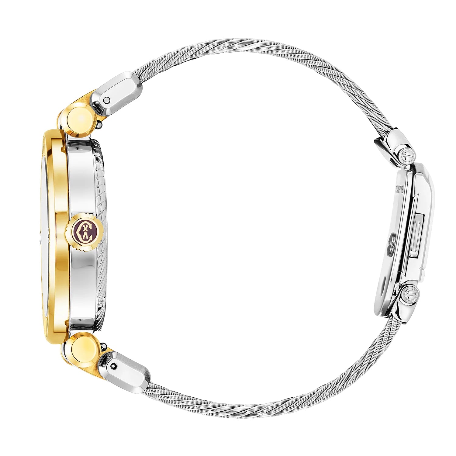 NAVIGATOR CRUISE36MM、クォーツキャリバー、マザーオブパール製ダイアル、"CHARRIOL CHARRIOL " ベゼル、スティール製ケーブルインターチェンジャー -Charriol ジュネーブ - 時計