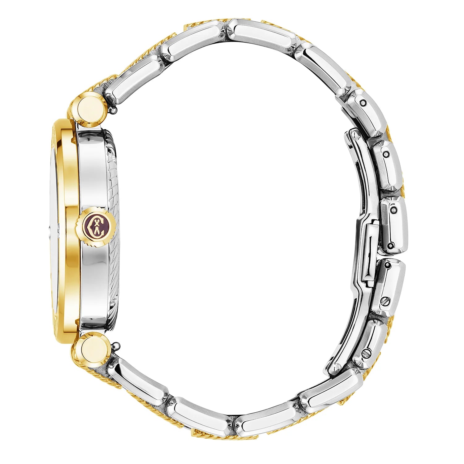 NAVIGATOR CRUISE36mm、クォーツ キャリバー、マザーオブパール 10 ダイヤモンドルダイヤル、"CHARRIOL CHARRIOL " ベゼル、バイカラー チェンジャブル ブレスレット -Charriol ジュネーブ - 時計