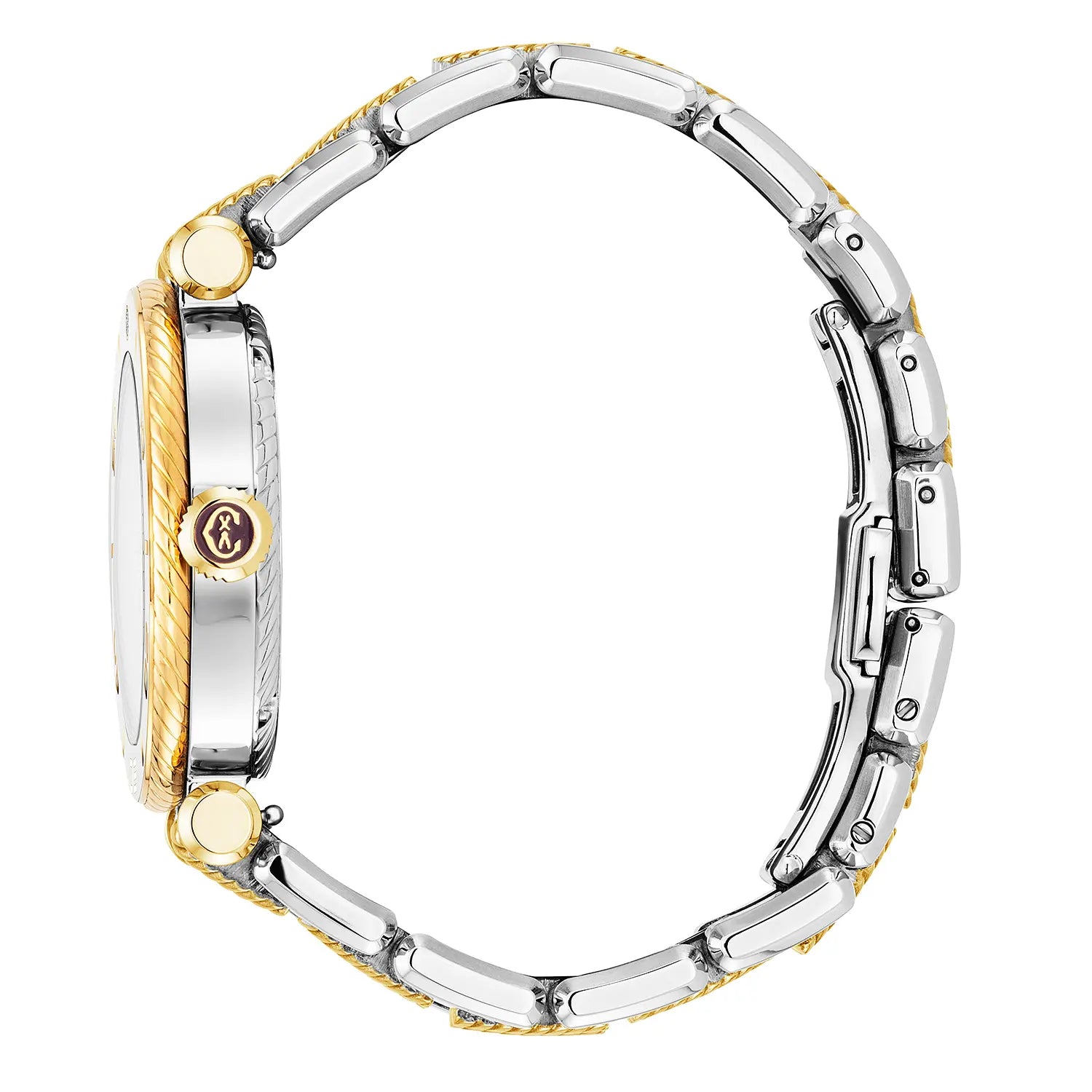 NAVIGATOR サーフ、36MM、オートマティックキャリバー、ホワイトダイアル、ホワイトベゼル、スティール製バイカラーインターチェンジャーブレスレット -Charriol ジュネーブ - 時計