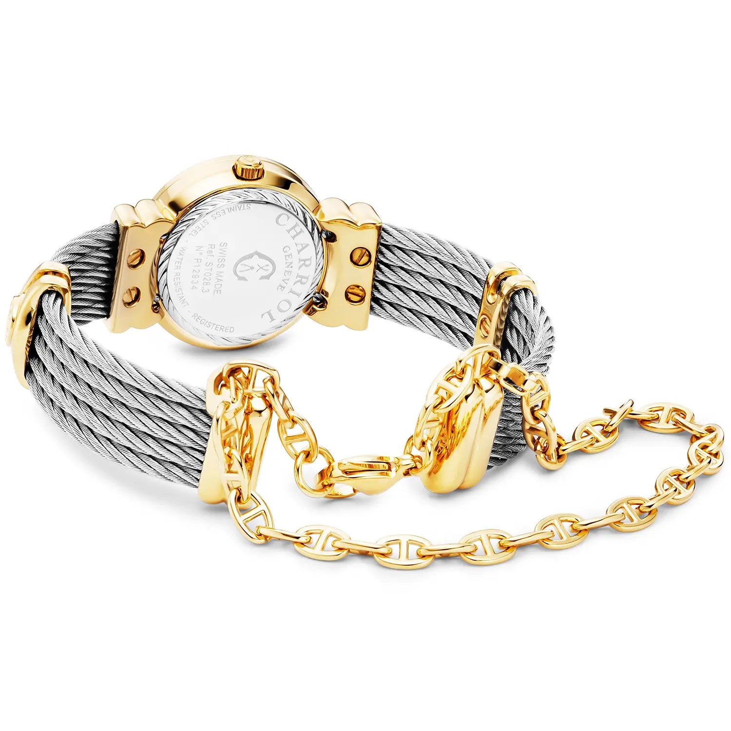 St Tropez アイコン ウォッチ イエローゴールド PVD & スチール -Charriol ジュネーブ - 時計