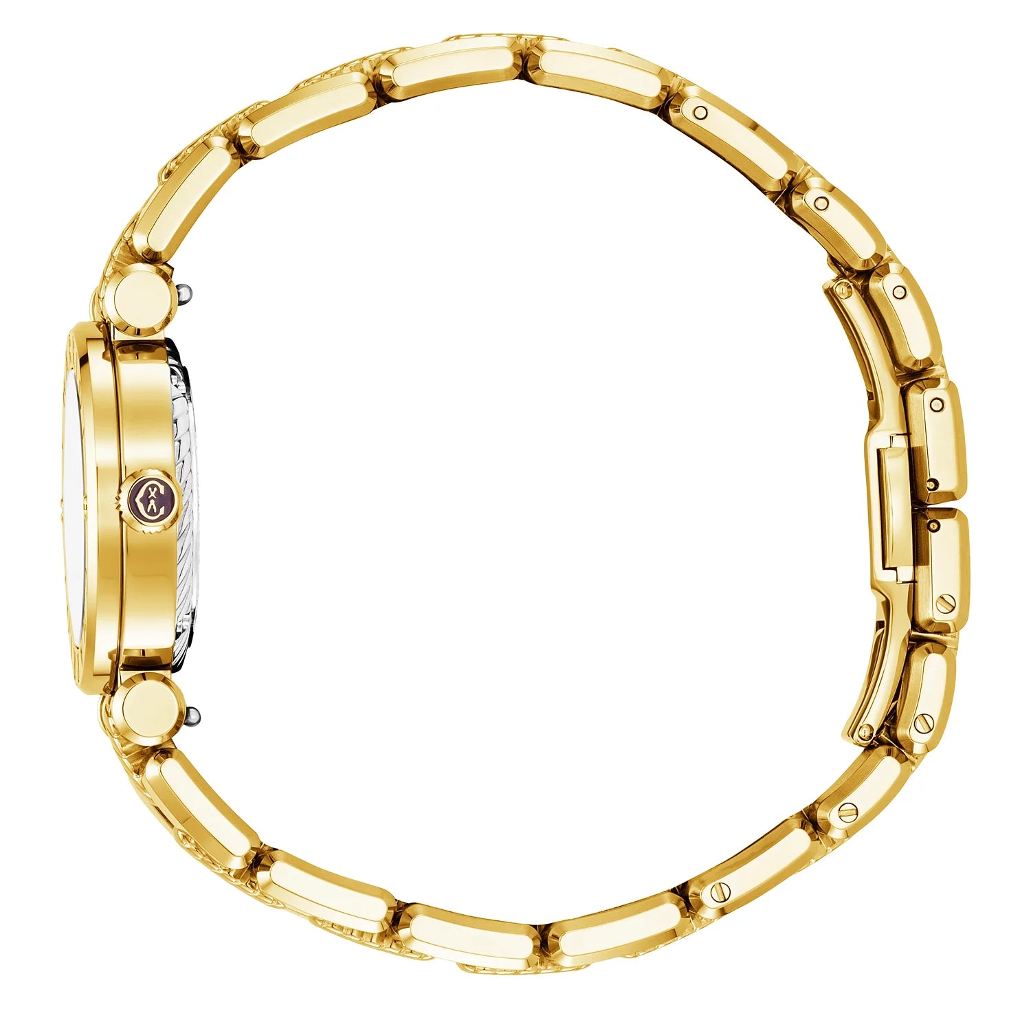 St Tropez Cruise Watch White and Yellow GoldSt TropezCruise 28mm 時計 イエローゴールド ブレスレット、イエローゴールド＆2ビスベゼル、ホワイトMOPダイヤル -Charriol Geneve - 時計