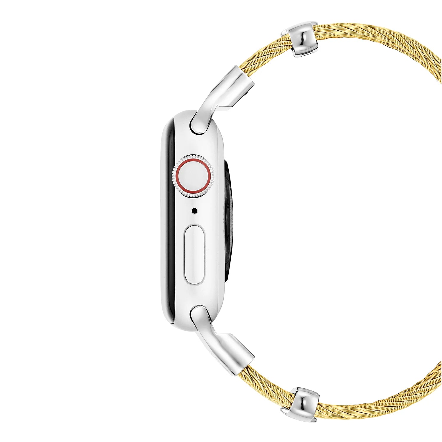 イエローゴールドとスティールの装飾_手首16cm